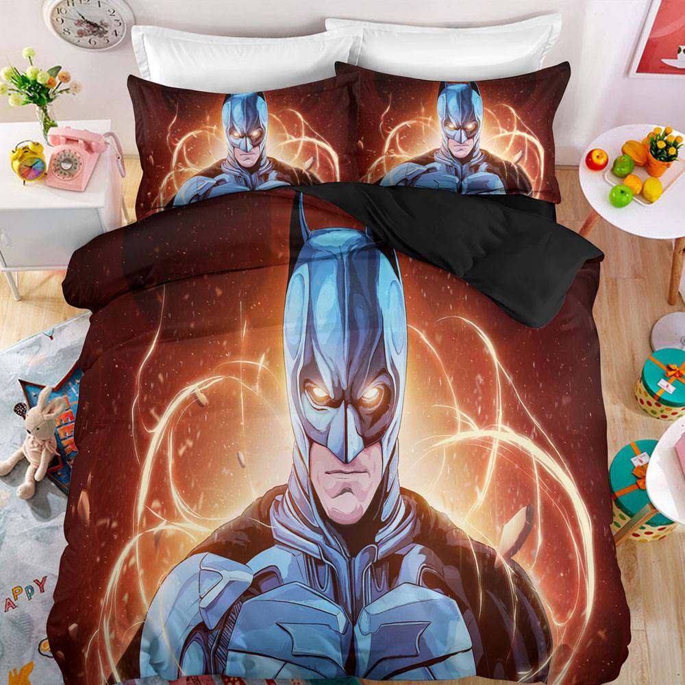 Bộ Chăn Ga Và Vỏ Gối 3 Trong 1 In Hình Batman Đẹp Mắt