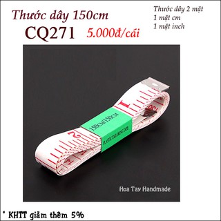 Thước dây cuộn dài 150cm có 2 mặt CQ271
