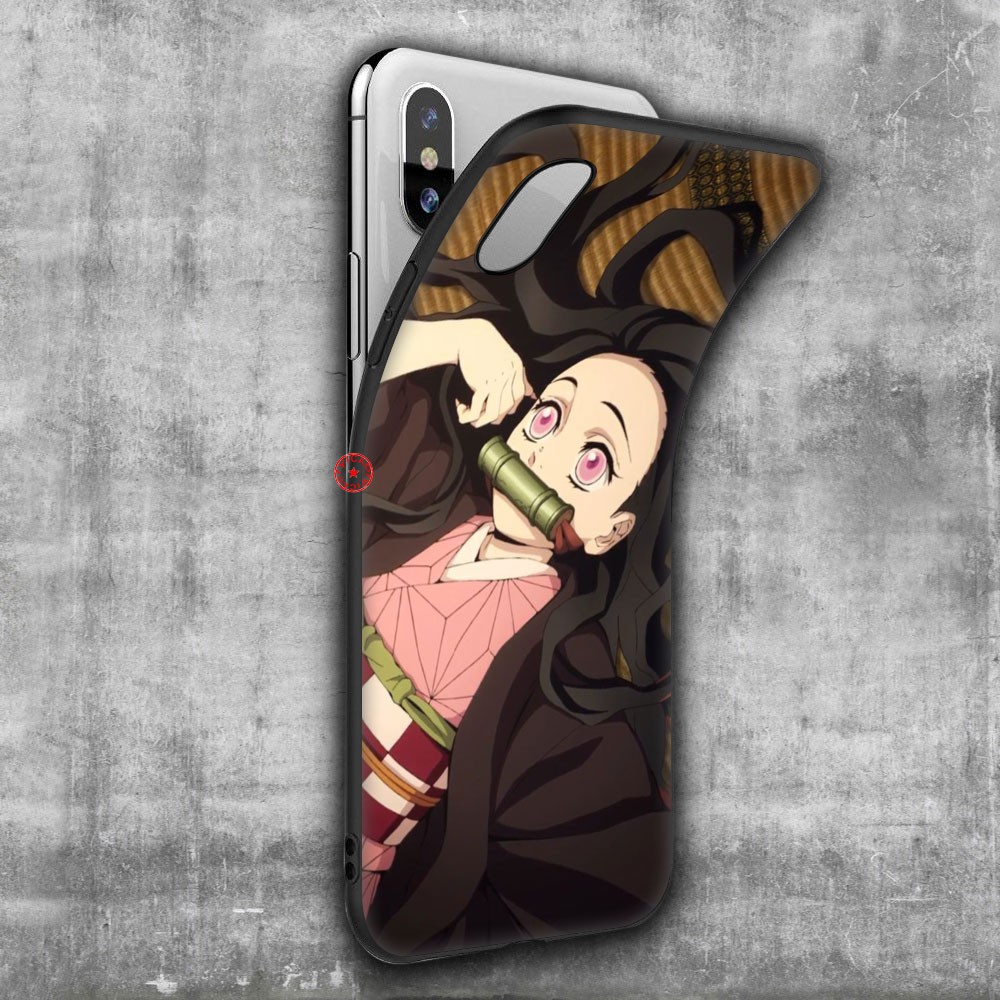 IPhone XS Max XR 10 X 5 5s 6 6s 7 8 Plus Soft Silicone Phone Cover 61SA Demon Slayer Kamado Nezuko