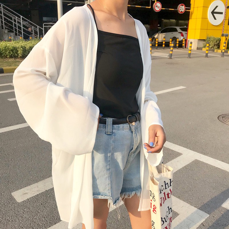 áo khoác voan cardigan mỏng ulzzang (ảnh thật cuối) | BigBuy360 - bigbuy360.vn