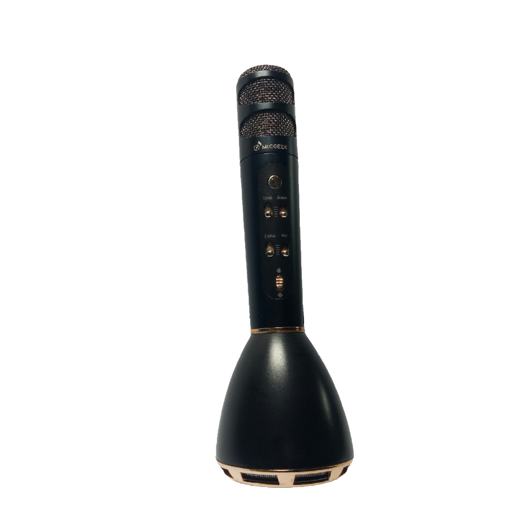 Pass lại Mic kara micgeek m6 cầm tay không dây có thể kết nối loa ngoài