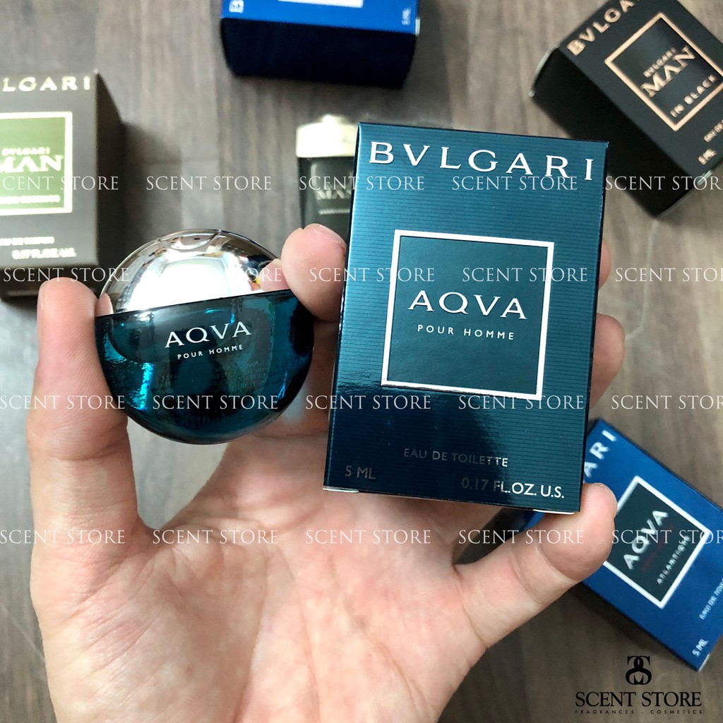 Scentstorevn - Mini chính hãng nước hoa BVLGari Aqva pour homme, Aqva Atlantiqve, Man in Black [5ml] | BigBuy360 - bigbuy360.vn