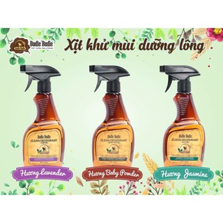 Chai xịt khử mùi dưỡng lông cho chó mèo Budle'Budle Clean Deodorant 550ml