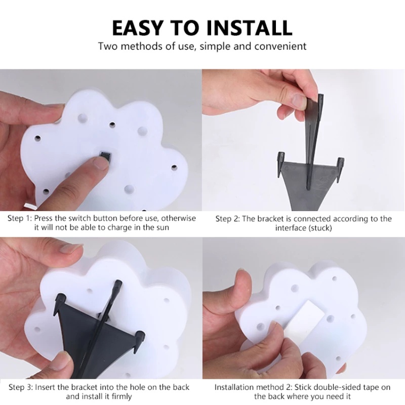 Đèn LED Năng Lượng Mặt Trời Chống Mưa Hình Dấu Chân Chó Mèo Dễ Thương Trang Trí Sân Vườn