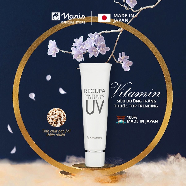 Vitamin trắng da NARIS Recupa UV Whitening Essence 30ml