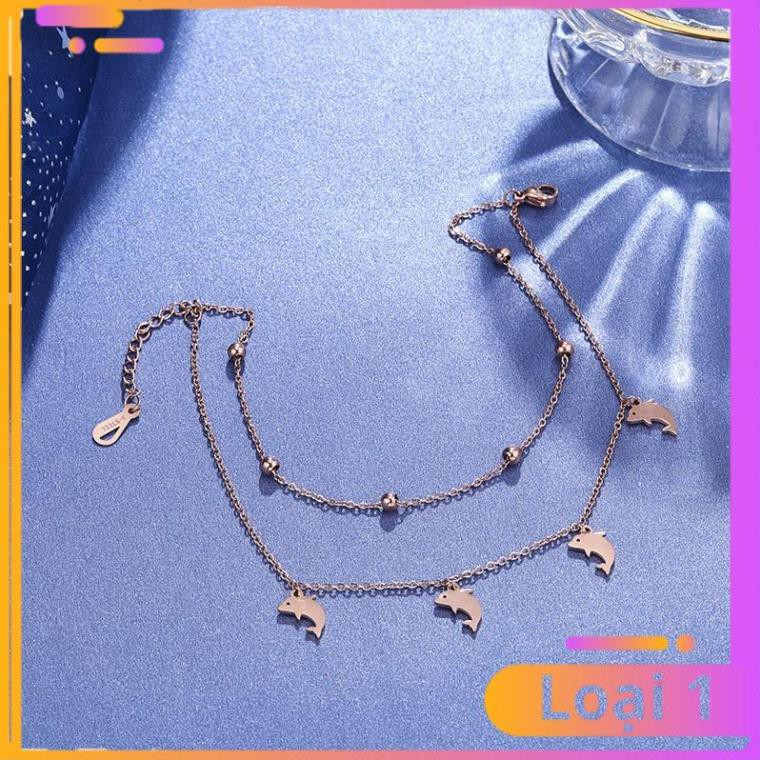 [Khuyến Mãi Sốc] Lắc chân cá heo titan không đen không rỉ không phai màu kiểu dáng trẻ trung dễ thương | BigBuy360 - bigbuy360.vn