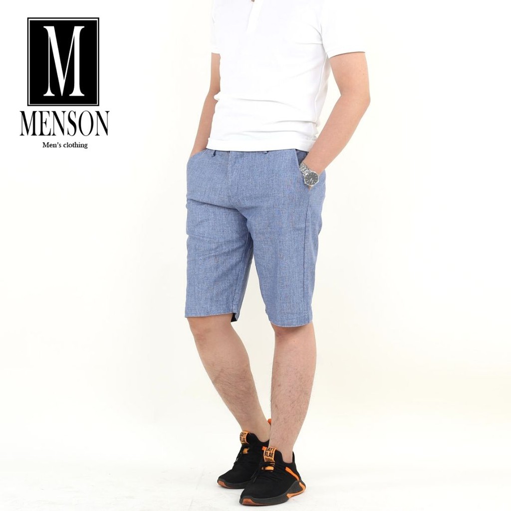 ⭐HÀNG LOẠI 1⭐Quần Short Nam Vải Đũi Xước Cao Cấp Nhiều Màu - Quần Sooc Ngố Nam Gài Nút Chất Mát Mềm Mịn MENSON M508 | BigBuy360 - bigbuy360.vn