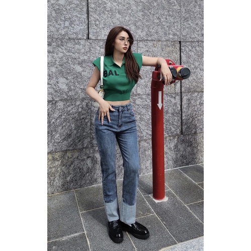 QUẦN JEAN DÀI LẬT LAI HÌNH TIM