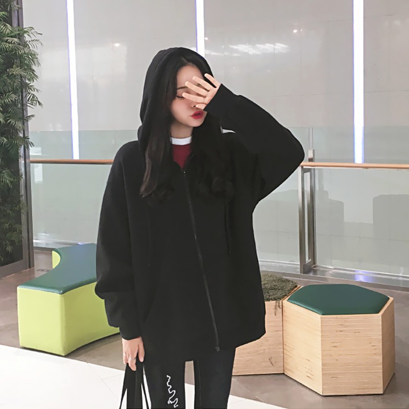 áo khoác hoodie ulzzang order áo khoác nỉ có mũ nhiều màu dáng hàn quốc KÈM ẢNH THẬT -Hàng nhập khẩu