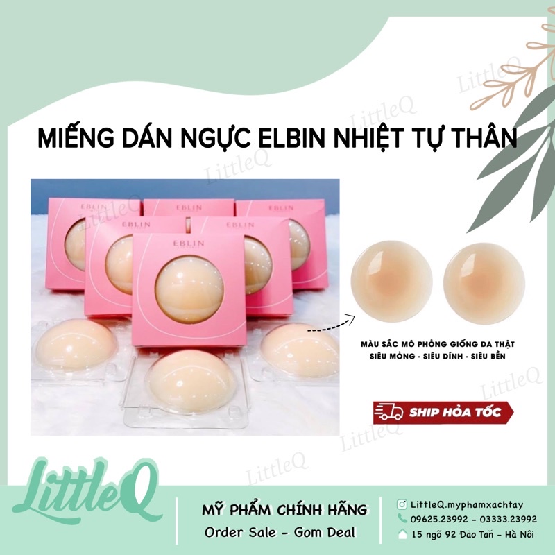 Miếng dán ngực nhiệt tự thân siêu chắc siêu mỏng EBLIN - hàng chuẩn - tái sử dụng được nhiều lần