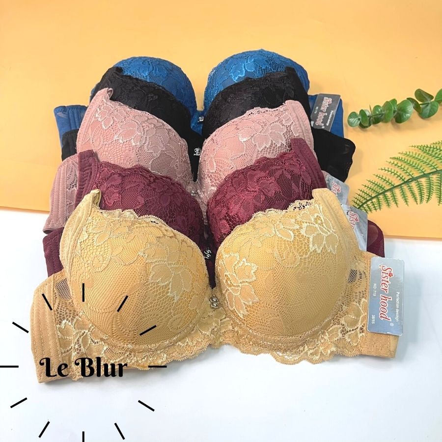 Áo lót nữ không đệm big size, áo kéo ngực ren có gọng Thái Lan Sister hood 719, Leblur | BigBuy360 - bigbuy360.vn