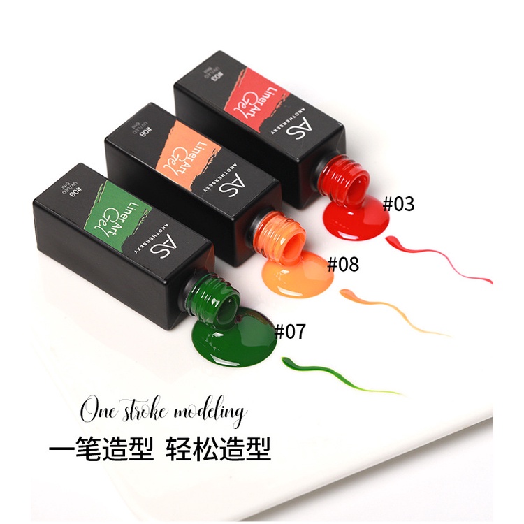 Gel Vẽ Cọ Nét AS Cao Cấp | Hàng Loại 1 | 12 Màu