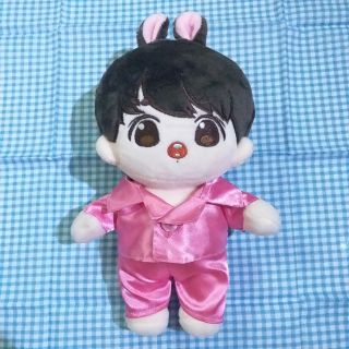 Bộ piyama màu hông cho doll 20cm ( hàng có sẵn)