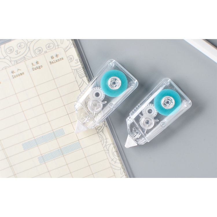 Băng Dính Hai Mặt Dạng Kéo Tiện Lợi Trong Suốt Mini Cute Văn Phòng Phẩm Dễ Thương VPK1