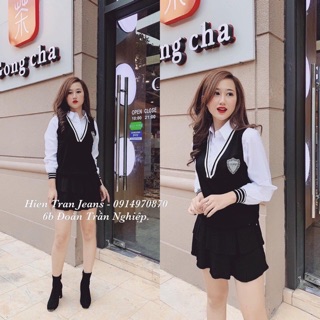 áo len sơ mi quốc dân cổ đức nhiều màu