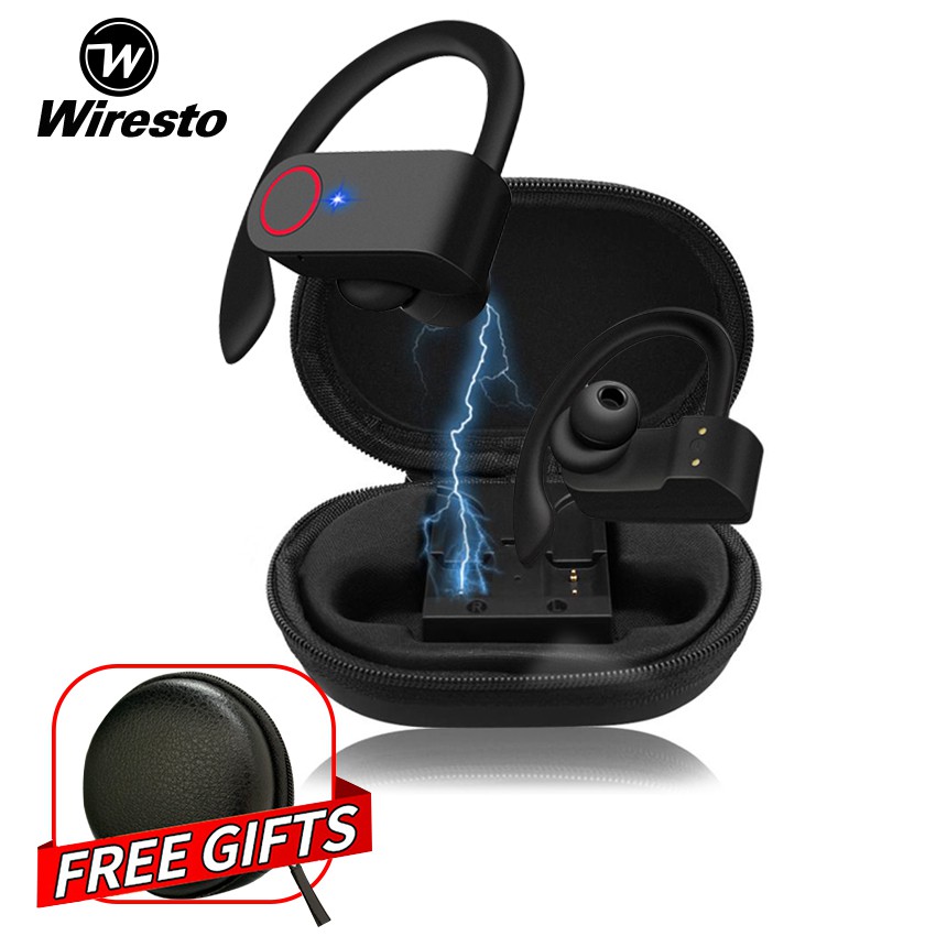 Tai Nghe Thể Thao Wiresto Bluetooth Không Dây Loại Nhỏ Hỗ Trợ Âm Thanh Nổi Khi Gọi Hai Tai