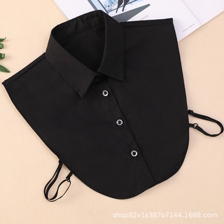Cổ Áo Sơ Mi Giả Màu Trắng Đen