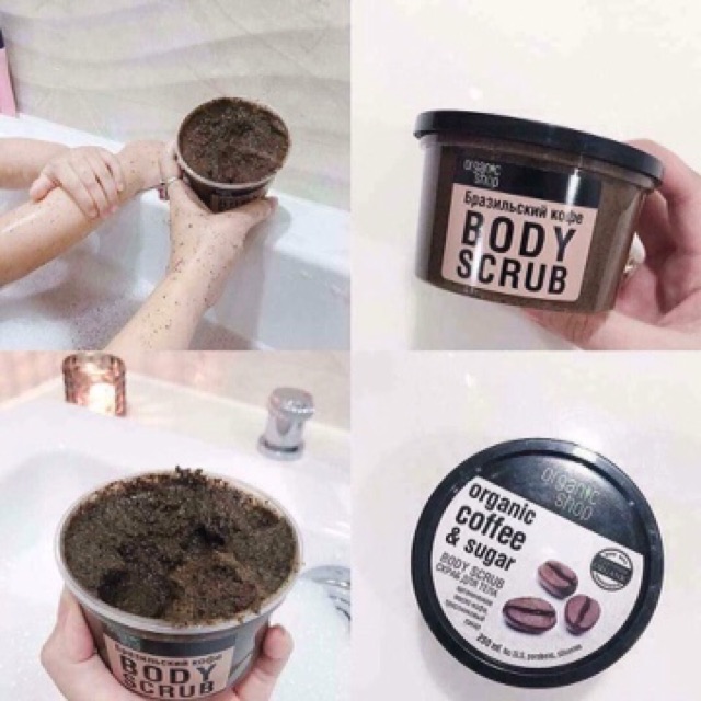 🌸🌸TẨY TẾ BÀO CHẾT TOÀN THÂN ORGANIC SHOP ORGANIC BODY SCRUB COFFEE SUGAR🌸🌸 | BigBuy360 - bigbuy360.vn