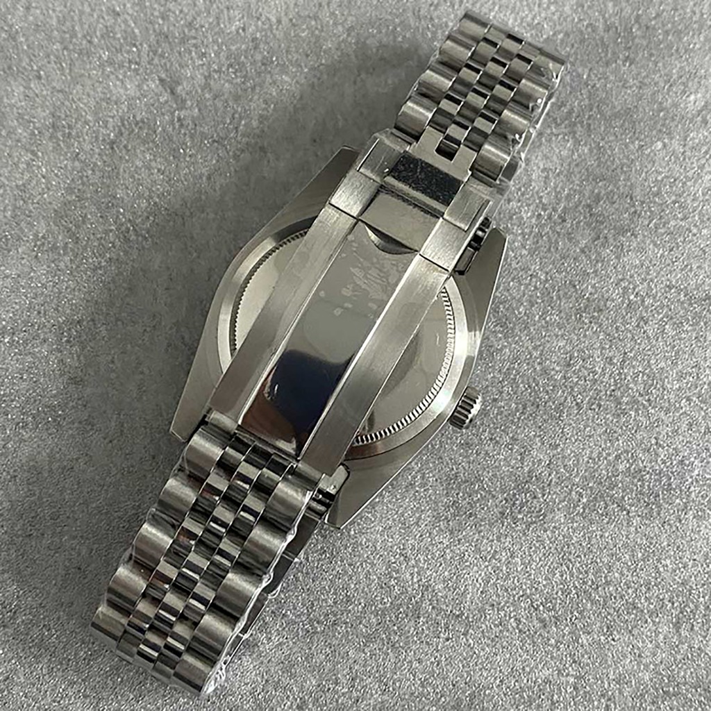 Dây đeo bằng thép không gỉ có kính cho đồng hồ thông minh NH35/36/4R