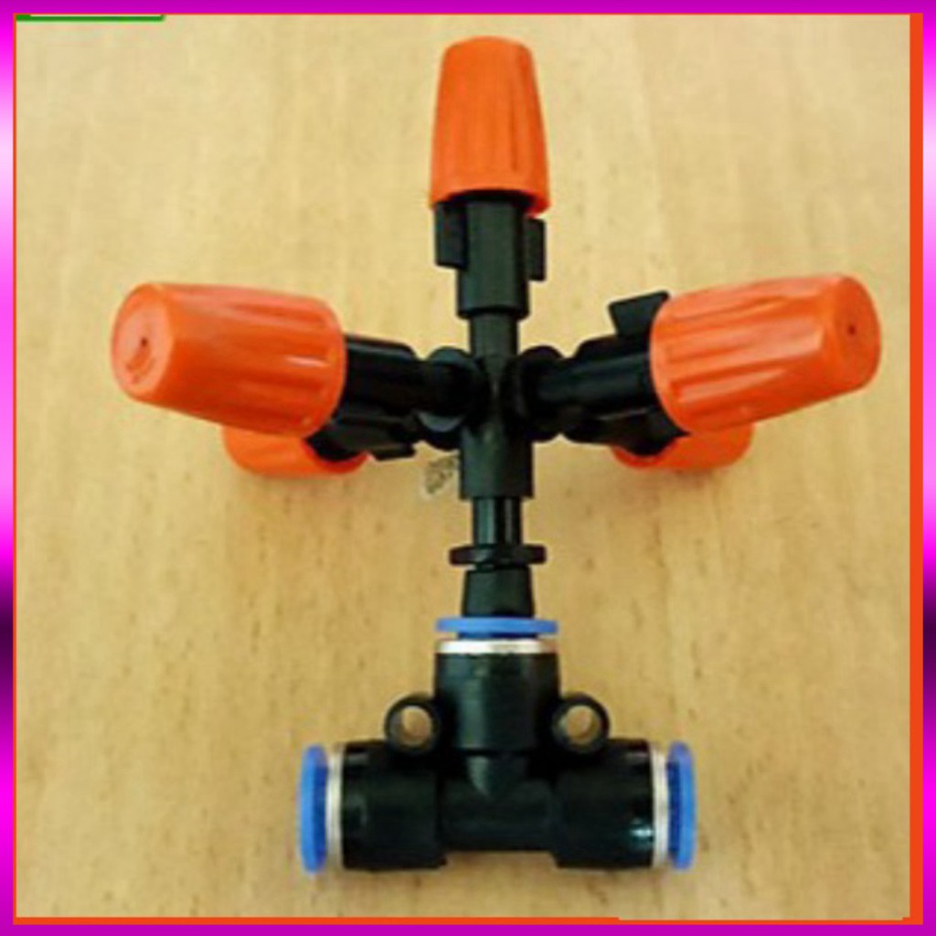 [GIÁ TỐT] Béc Phun Sương 5 Tia Cam, đi với tê ống 8mm (5tia)