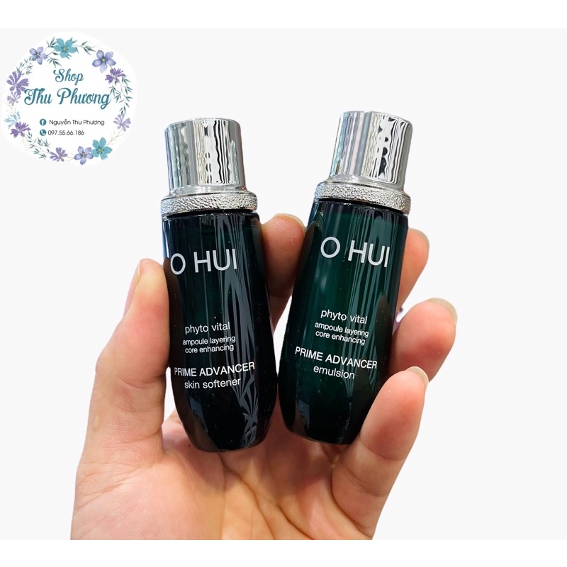 Cặp nước hoa hồng- Sữa dưỡng chống lão hoá ohui prime advancer 150ml