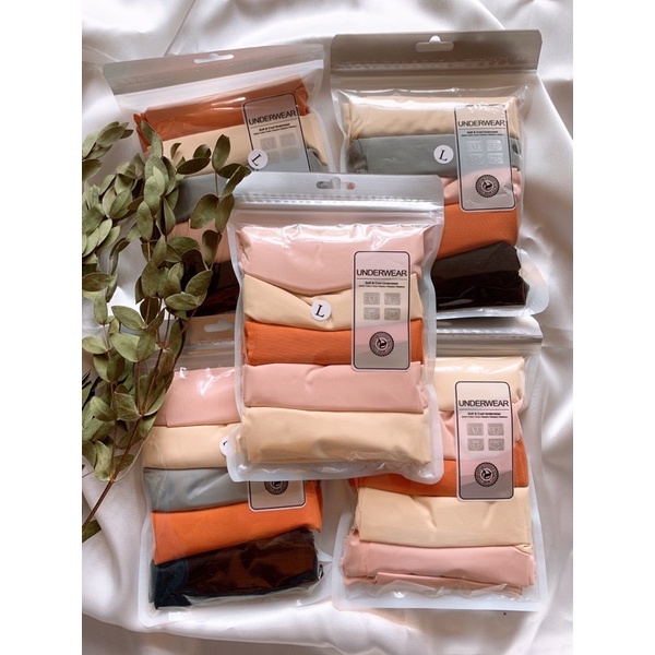 Combo 5 Quần Lót Nữ - Quần Lót Đúc Su thun lạnh cao cấp không đường may mềm mại kháng khuẩn, thấm hút tốt.