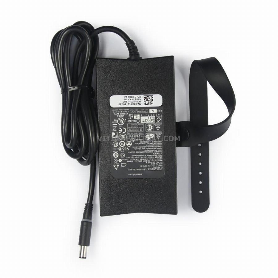 [Mã ELMS5 giảm 7% đơn 300k] Sạc laptop Dell 19.5V-6.7A Chân nhỏ SLIM (130W) - Adapter kèm dây nguồn XỊN - hàng new 100%