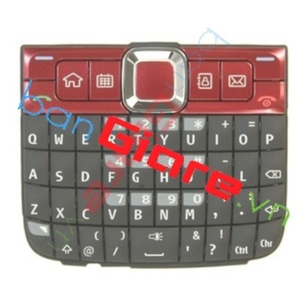 PHÍM NOKIA E63 MÀU ĐỎ