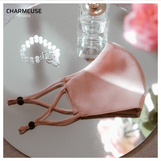 Khẩu Trang Lụa Charmeuse Cao Cấp 3 Lớp (Có 6 Màu) - Charmeuse Studio