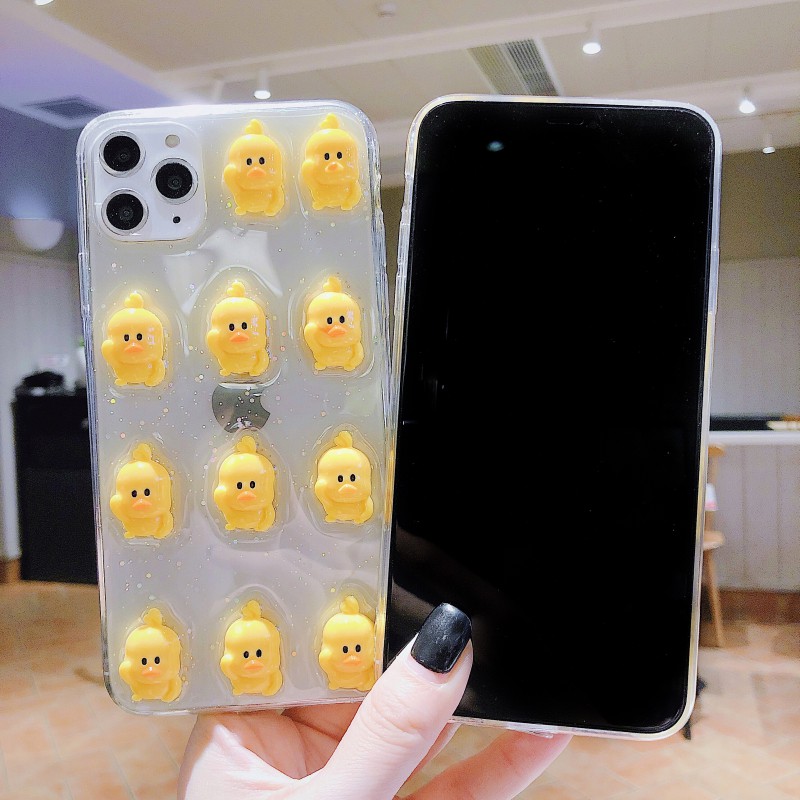 Ốp Điện Thoại Mềm Hình Chú Vịt Vàng Đáng Yêu Cho Iphone 11 Apple 8 Plus / 7 P / X / Xr Ixs Max | BigBuy360 - bigbuy360.vn