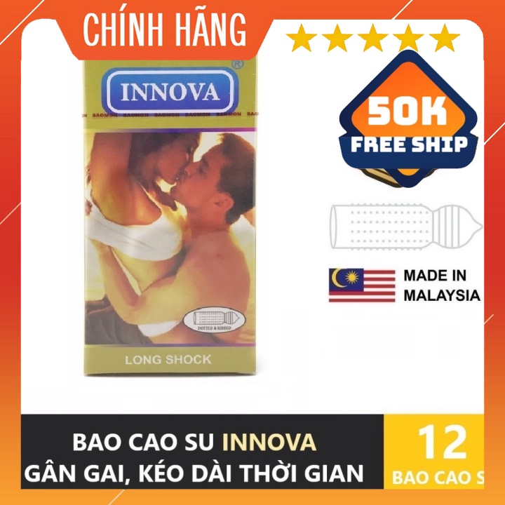 Bao Cao Su Chống Xuất Tinh Sớm Gân Gai INNOVA Vàng