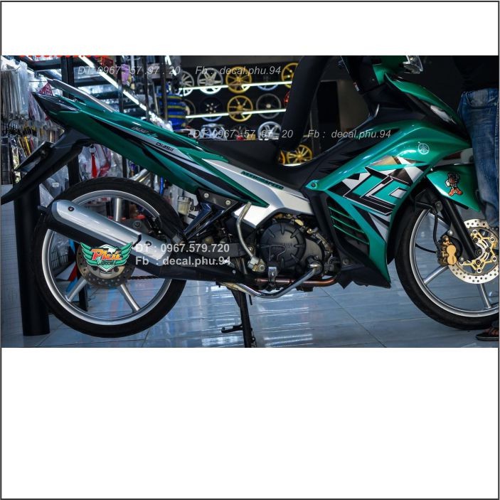 Tem Rời Exciter 135 LC xanh Lục bảo Candy (C)