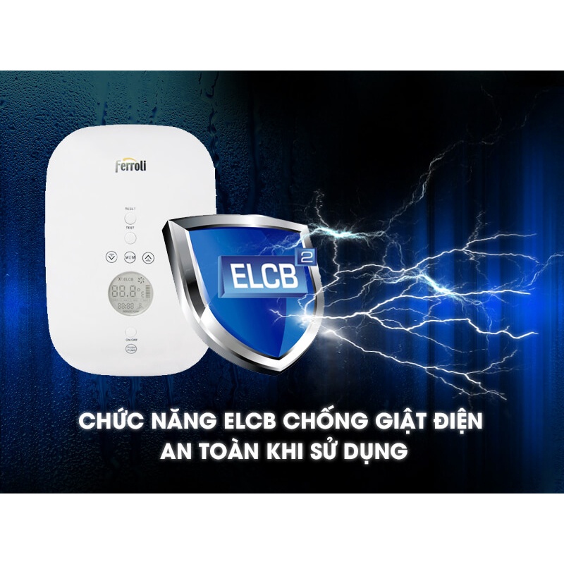 Máy Nước Nóng Ferroli Divo SDN 4.5S (4500W)