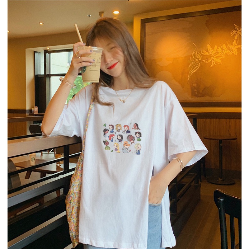 Áo Thun Ngắn Tay Dáng Rộng Thời Trang Dành Cho Nữ