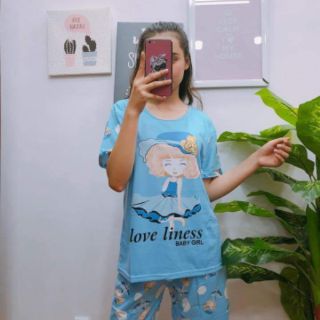 Bộ đồ mặc nhà cute (hàng quảng châu)