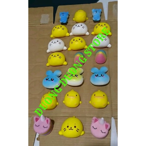SQUISHY NHẬT THÚ MINI DỄ THƯƠNG HẢI CẨU VỊT VÀNG THỎ