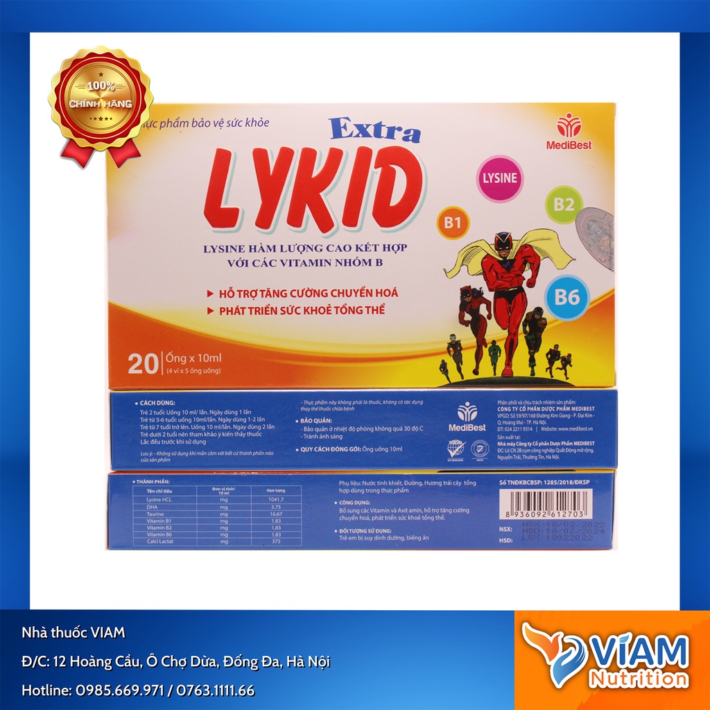 Hỗ trợ tăng cường chuyển hóa - Lykid Extra