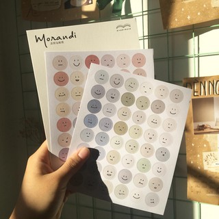 Bộ Hình Dán Morandi Korea Sticker Lớn