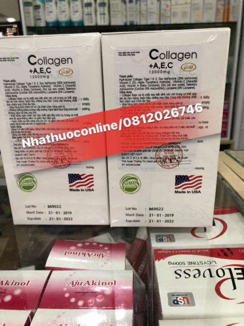 ✅COLLAGEN AEC 12000mg HỖ TRỢ DA,LÀM ĐẸP DA (date 2022) | BigBuy360 - bigbuy360.vn