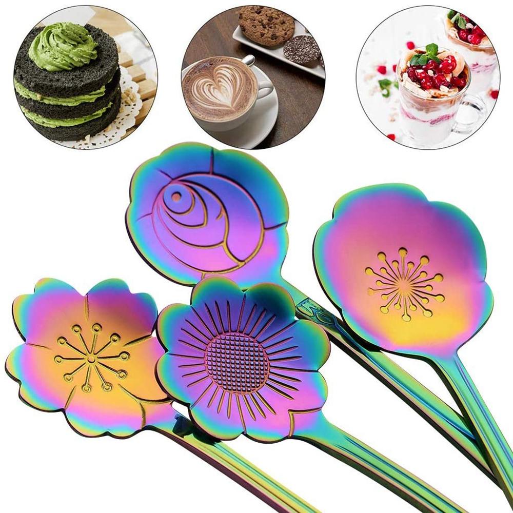 Bộ 8 Muỗng Uống Trà Cán Dài Tiện Lợi