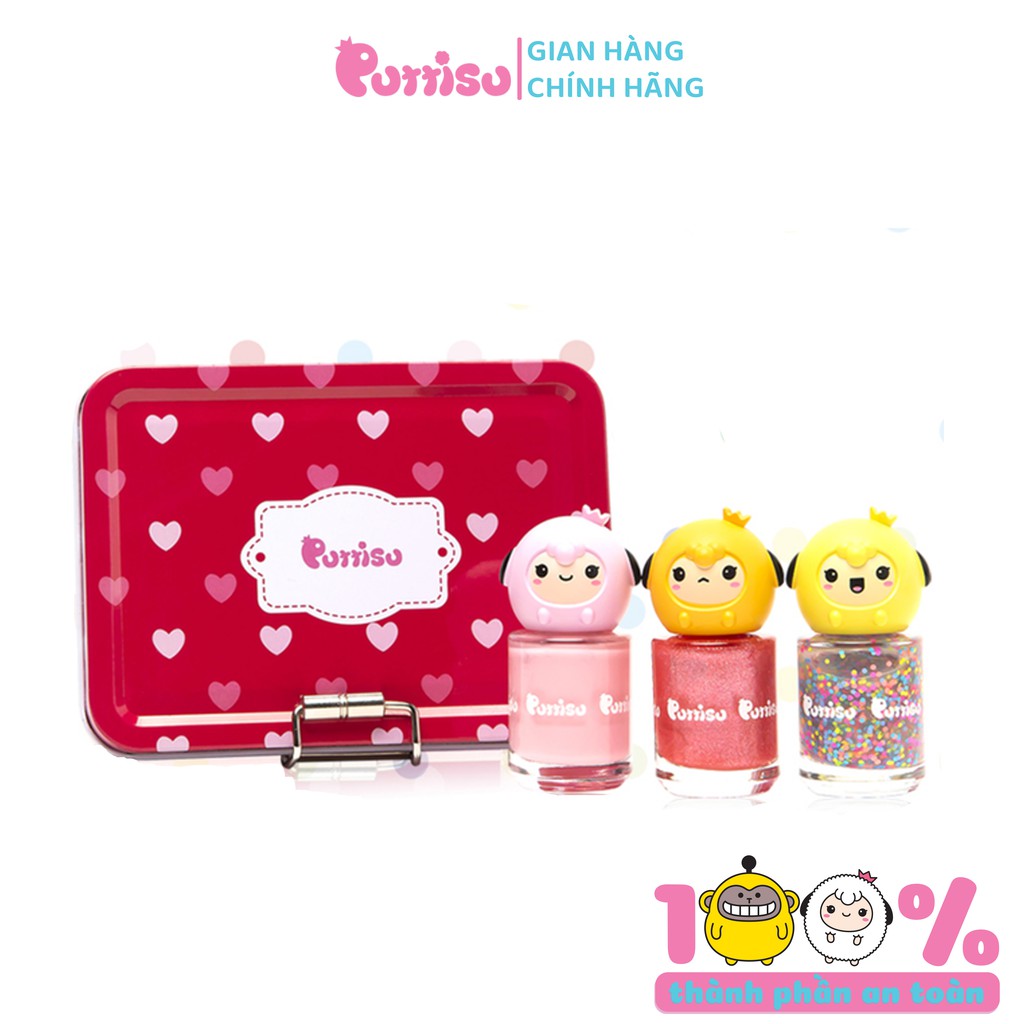 Sơn móng tay Puttisu Pangpang Nail Art 3pc Kit