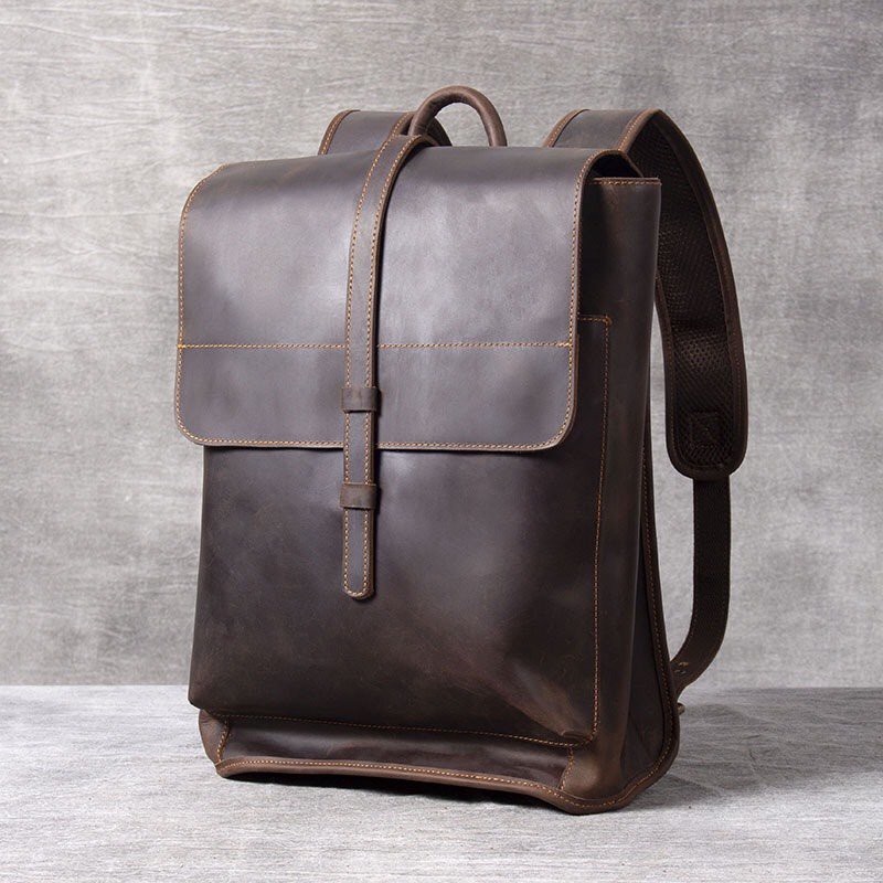 Balo Da Bò Đựng Lap 14Inch Da Bò Thật HBLDB29