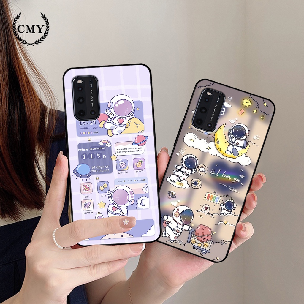 Ốp lưng Vivo V19 hình gấu, vũ trụ ngân hà chibi. ốp chống sốc bền đẹp