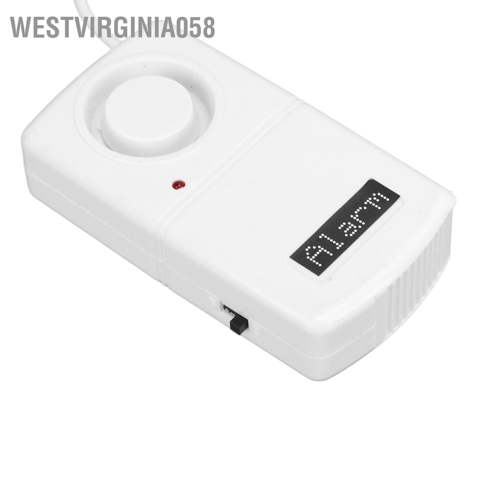 Westvirginia058 Báo động mức nước 110dB Máy dò rò rỉ tràn do ngập lụt cho nhà bếp phòng tắm tầng hầm