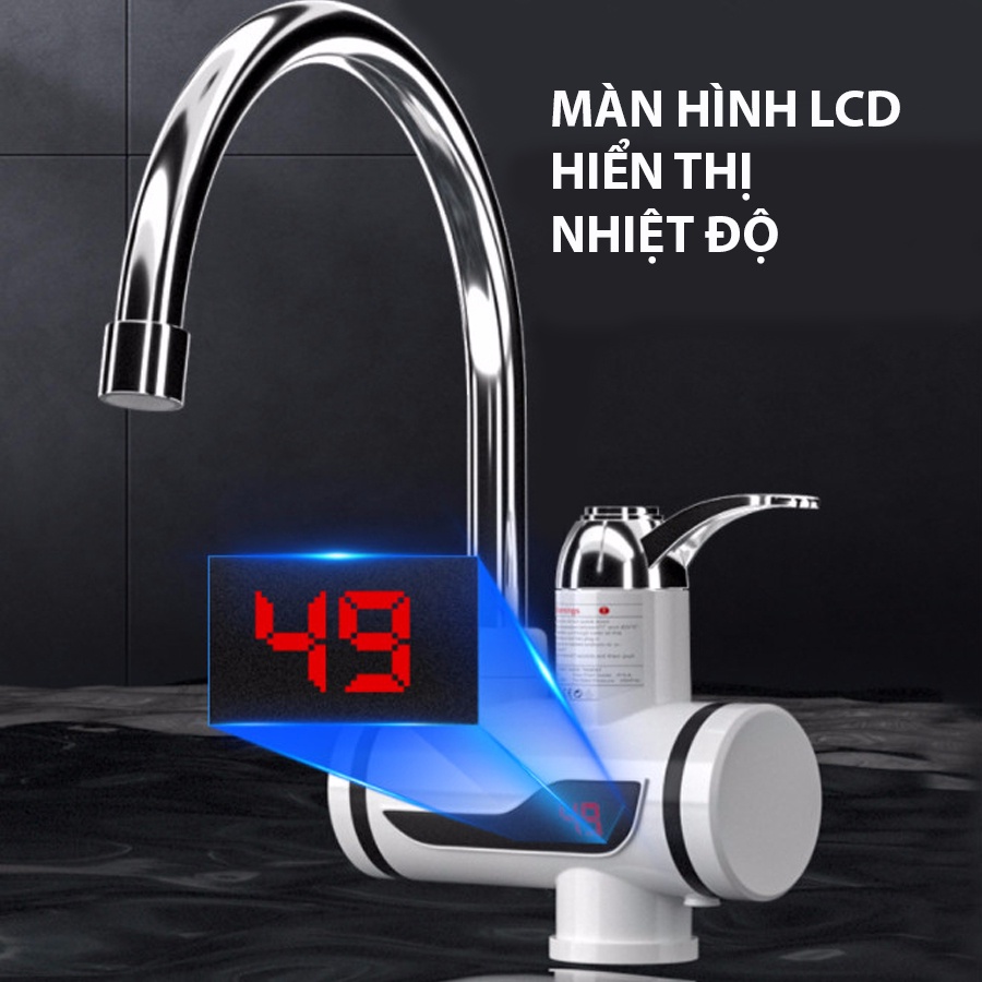 Vòi nước nóng lạnh trực tiếp mini tiện ích dùng thay bình nóng lạnh gián tiếp. + Tặng thêm rơ le