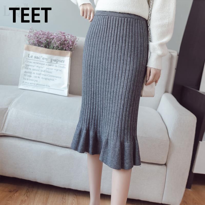 Chân Váy Len Đuôi Cá Lưng Cao Xinh Xắn Dành Cho Nữ | BigBuy360 - bigbuy360.vn