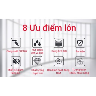 Máy Hút Bụi Công Nghiệp BF575 Loại 30L Hút Khô Và Ướt Hút Bụi Mịn Hút Nước Vệ Sinh Công Nghiệp Nhà Xưởng