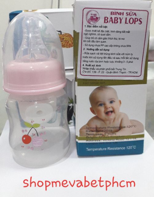 Bình sữa cho bé Baby Lops 60ml - 140ml
