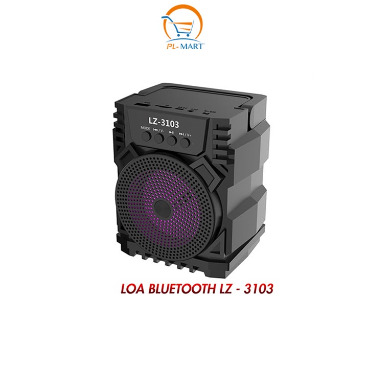 Loa Bluetooth mini xách tay lz3101 - lz3103 nhỏ gọn âm thanh siêu hay đèn led nhấp nháy Hỗ trợ cắm thẻ nhớ, USB