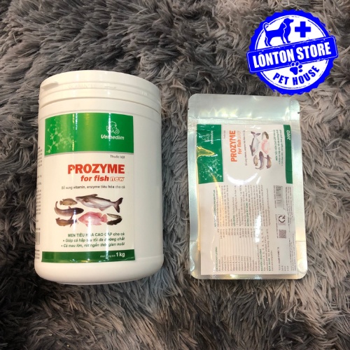 [Dùng thử] Gói 200g VEMEDIM Prozyme for fish new, bổ sung vitamin và enzyme tiêu hóa cho cá,lươn ốc bươu, Lonton store